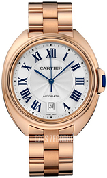 Cartier Cle De Cartier Srebrny/18 karatowe różowe złoto Ø40 mm WGCL0020