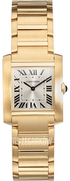 Cartier Tank Francaise Srebrny/18 karatowe żółte złoto WGTA0113
