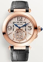 Cartier Pasha De Srebrny/Skóra Ø41 mm WHPA0010