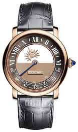 Cartier Rotonde De Cartier Brązowy/Skóra Ø40 mm WHRO0042