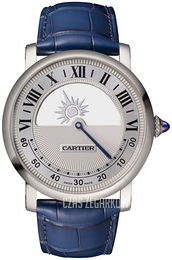 Cartier Rotonde De Cartier Szary/Skóra Ø40 mm WHRO0043