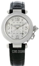 Cartier Pasha Srebrny/Skóra Ø32 mm WJ11902G