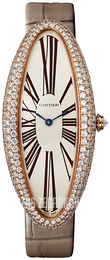 Cartier Baignoire Srebrny/Skóra WJBA0008
