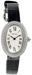 Cartier Baignoire Srebrny/Skóra WJBA0015