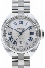 Cartier Cle De Cartier Srebrny/18 karatowe białe złoto Ø31 mm WJCL0002