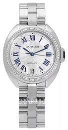 Cartier Cle De Cartier Srebrny/18 karatowe białe złoto Ø35 mm WJCL0007