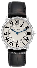 Cartier Ronde Srebrny/Skóra Ø36 mm WR000551
