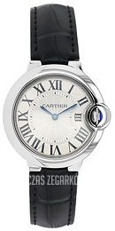 Cartier Ballon Bleu De Cartier Srebrny/Skóra Ø33 mm WSBB0034