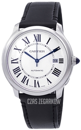 Cartier Ronde Must Biały/Skóra Ø40 mm WSRN0032