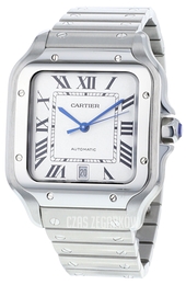 Cartier Santos De Cartier Biały/Stal WSSA0009
