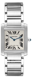Cartier Tank Francaise Srebrny/Stal WSTA0005