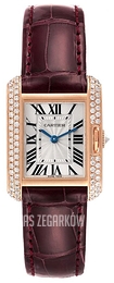 Cartier Tank Anglaise Srebrny/Skóra WT100013