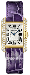 Cartier Tank Anglaise Srebrny/Skóra WT100014