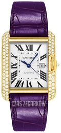 Cartier Tank Anglaise Srebrny/Skóra WT100017