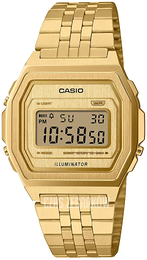 Casio Vintage Ekran LCD/Stal w odcieniu złota A1000G-9EF