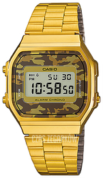 Casio Collection Ekran LCD/Stal w odcieniu złota 36.3x38.6 mm A168WEGC-5EF