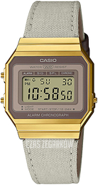 Casio Vintage Ekran LCD/Skóra A700WEGL-7AEF