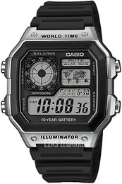 Casio Ekran LCD/Żywica z tworzywa sztucznego AE-1200WH-1CVEF