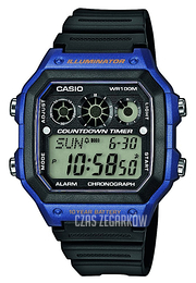 Casio Collection Ekran LCD/Żywica z tworzywa sztucznego 45x42.1 mm AE-1300WH-2AVEF