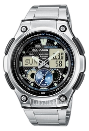 Casio Collection Czarny/Stal Ø45.4 mm AQ-190WD-1AVEF