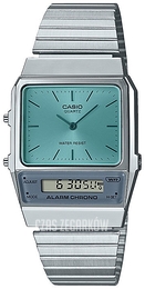 Casio Vintage Turkusowy/Stal Ø32.1 mm AQ-800EC-2AEF