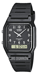 Casio Collection Czarny/Żywica z tworzywa sztucznego 38.4x31.1 mm AW-48H-1BVEF