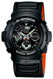 Casio G-Shock Czarny/Skóra Ø47 mm AW-591MS-1AER