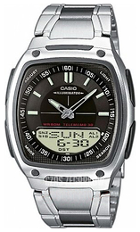Casio Collection Czarny/Stal 46.2x38.6 mm AW-81D-1AVES
