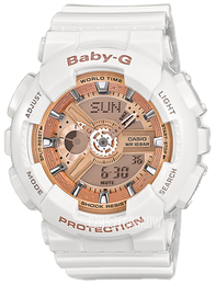 Casio Baby-G Różowe złoto/Żywica z tworzywa sztucznego Ø46 mm BA-110GA-7A1ER