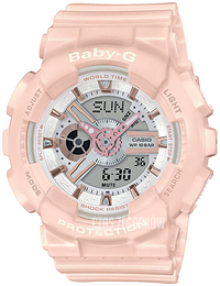 Casio Baby-G Ekran LCD/Żywica z tworzywa sztucznego Ø43 mm BA-110RG-4AER