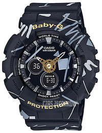 Casio Baby-G Czarny/Żywica z tworzywa sztucznego Ø43.4 mm BA-120SC-1AER