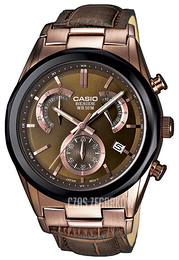 Casio Collection Brązowy/Skóra Ø44 mm BEM-509GL-5AVEF