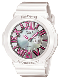 Casio Baby-G Srebrny/Żywica z tworzywa sztucznego Ø43 mm BGA-160-7B2ER
