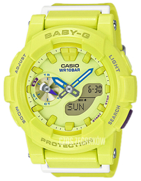 Casio Baby-G Żółty/Żywica z tworzywa sztucznego Ø44 mm BGA-185-9AER