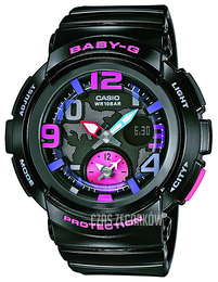 Casio Baby-G Wielokolorowy/Żywica z tworzywa sztucznego Ø49 mm BGA-190-1BER