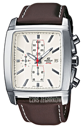 Casio Edifice Kremowy/Skóra 47.5x39.2 mm EF-509L-7AVEF