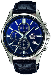 Casio Edifice Niebieski/Skóra Ø43.8 mm EFB-530L-2AVUER