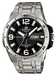 Casio Edifice Czarny/Stal Ø44 mm EFR-104D-1AVUEF