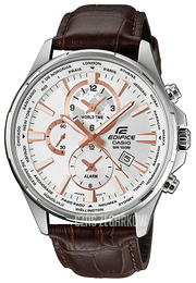 Casio Edifice Biały/Skóra Ø45 mm EFR-304L-7AVUEF