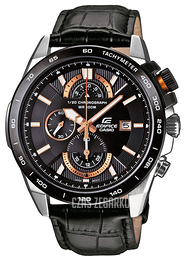 Casio Edifice Czarny/Skóra Ø45.3 mm EFR-520L-1AVEF
