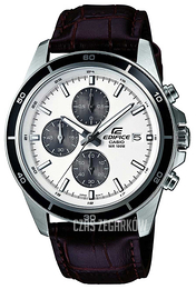 Casio Edifice Srebrny/Skóra Ø42 mm EFR-526L-7EVUEF