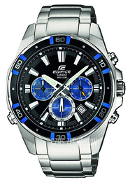 Casio Edifice Czarny/Stal Ø46 mm EFR-534D-1A2VEF
