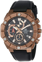 Casio Edifice Czarny/Skóra Ø48.4 mm EFR-569BL-1AVUEF