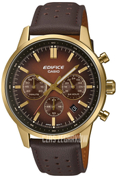 Casio Edifice Brązowy/Skóra Ø41 mm EFR-575CL-5AEF