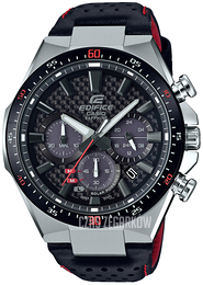 Casio Edifice Czarny/Skóra Ø47.5 mm EFS-S520CBL-1AUEF