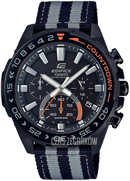 Casio Edifice Czarny/Tkanina Ø47 mm EFS-S550BL-1AVUEF