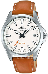 Casio Edifice Biały/Skóra Ø42 mm EFV-100L-7AVUEF