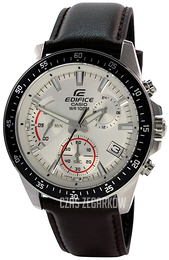 Casio Edifice Srebrny/Skóra Ø48.5 mm EFV-540L-7AVUEF