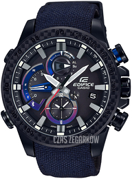 Casio Edifice Czarny/Skóra Ø49.2 mm EQB-800TR-1AER