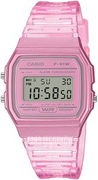 Casio Collection Ekran LCD/Żywica z tworzywa sztucznego F-91WS-4EF